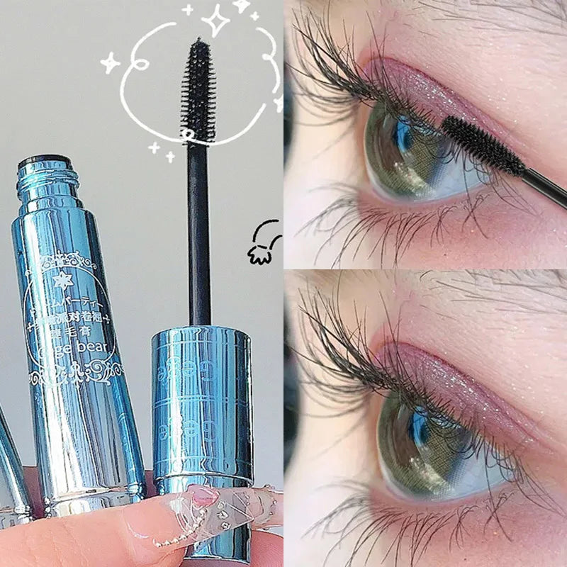 **« Mascara fibres de soie noir – Waterproof, allongeant et recourbant »**