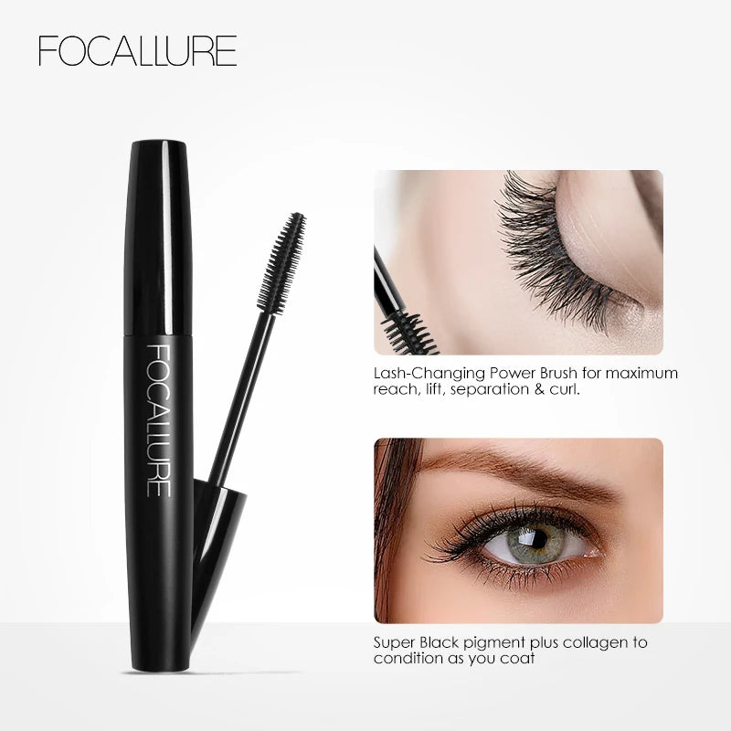 Mascara  en gros cils recourbés allongeant waterproof noir extensions cils maquillage femme