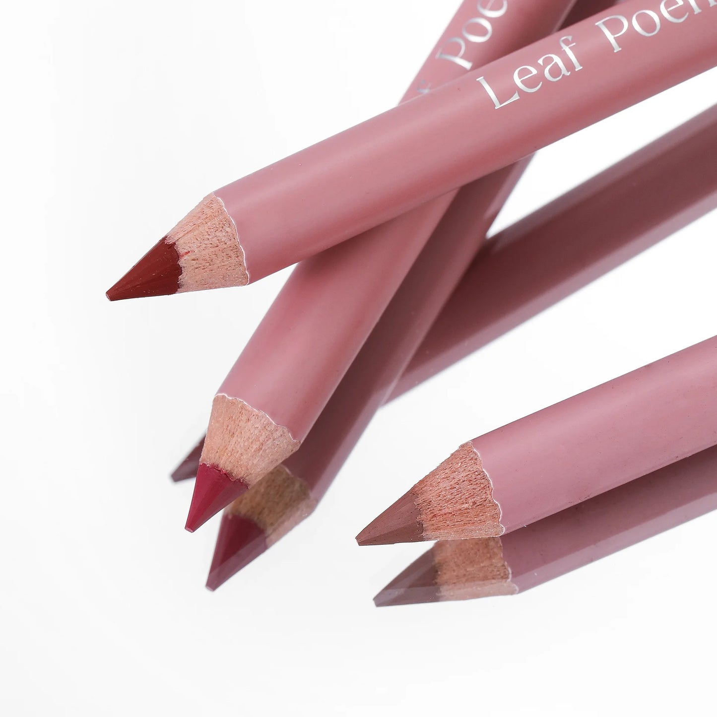Crayons à Lèvres Mat 12 Couleurs – Waterproof, Effet Repulpant, Teintes Naturelles Nude et Rose, Contour et Remplissage Professionnel