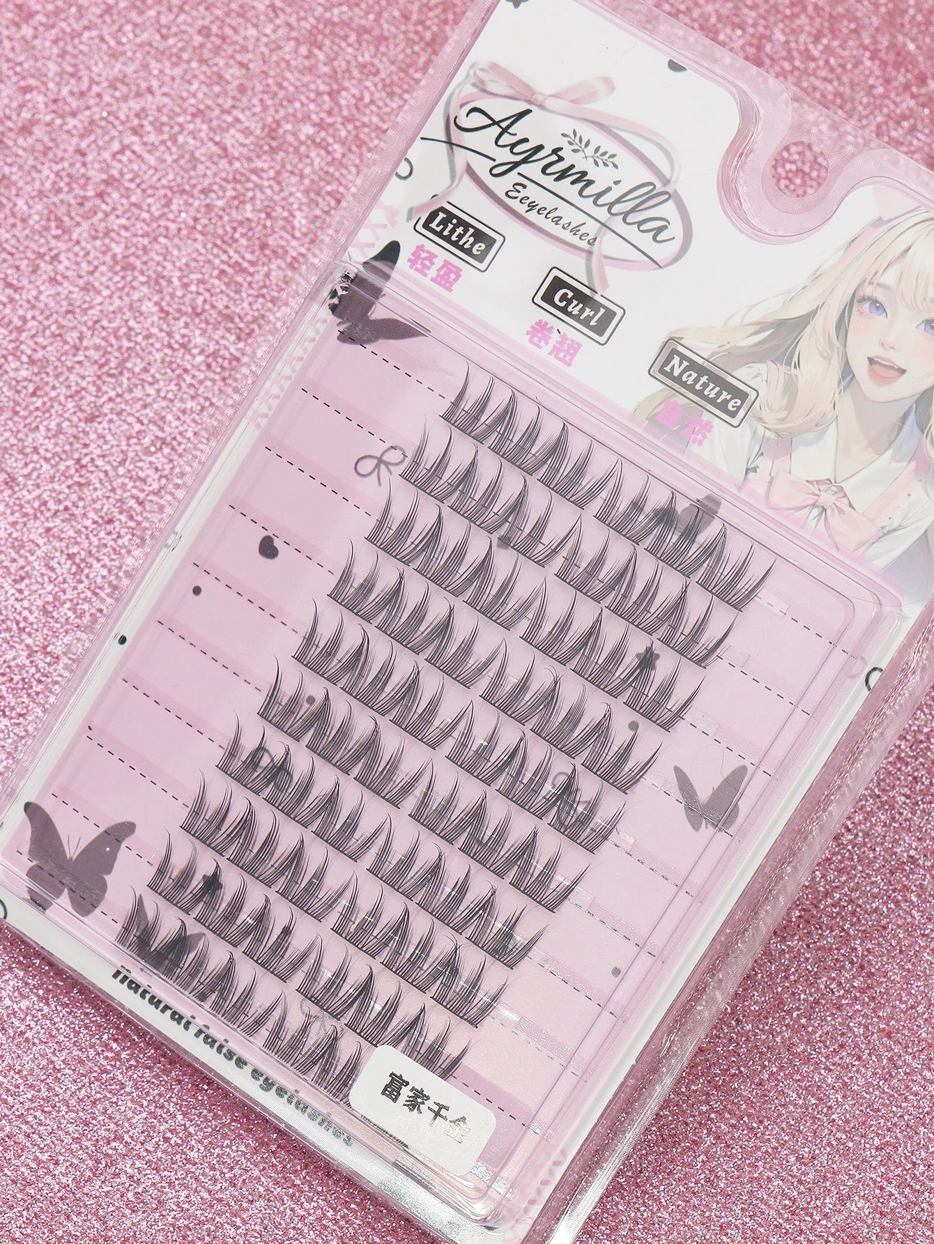 Cils individuels 9-13 mm – 120 grappes, pour fête, travail ou réunion quotidienne – Faux cils naturels, volumineux et doux, 3D en vison multi-couches