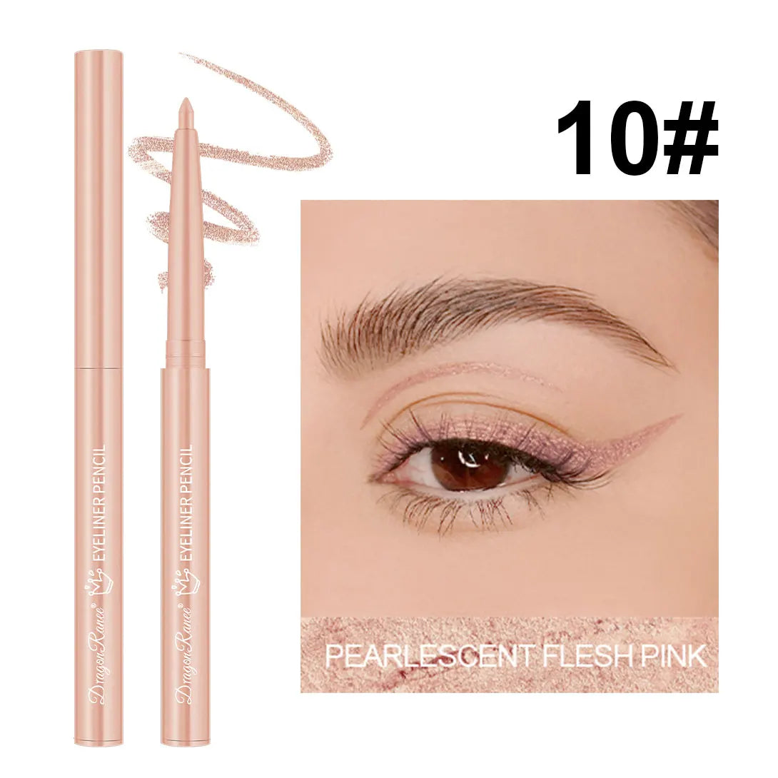 Eyeliner imperméable, résistant à la transpiration, non taché, facile à utiliser pour les débutants, vert, violet, noir, longue durée, non amovible