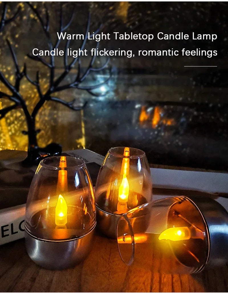 Solar LED Flameless Candles – Waterproof Outdoor Candle Lights for Garden & Wedding Decor