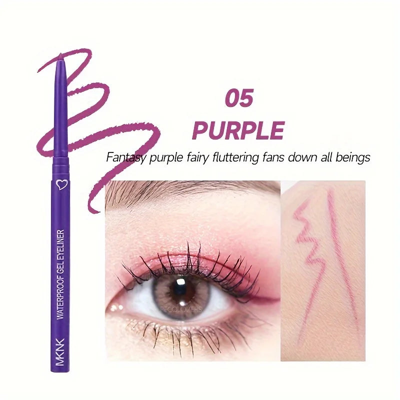 Crayon Eyeliner Longue Tenue – Waterproof, Haute Pigmentation, Ombre à Paupières, Maquillage des Yeux pour Femmes