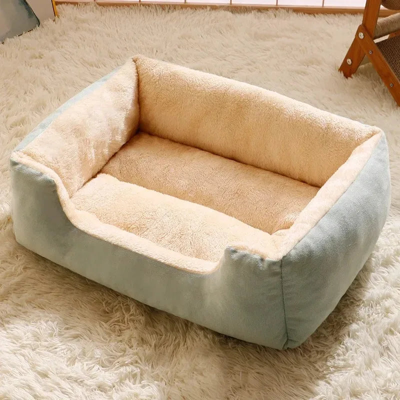 Cozy Plush Pet Bed – Warm Cushion House for Cats & Small Dogs