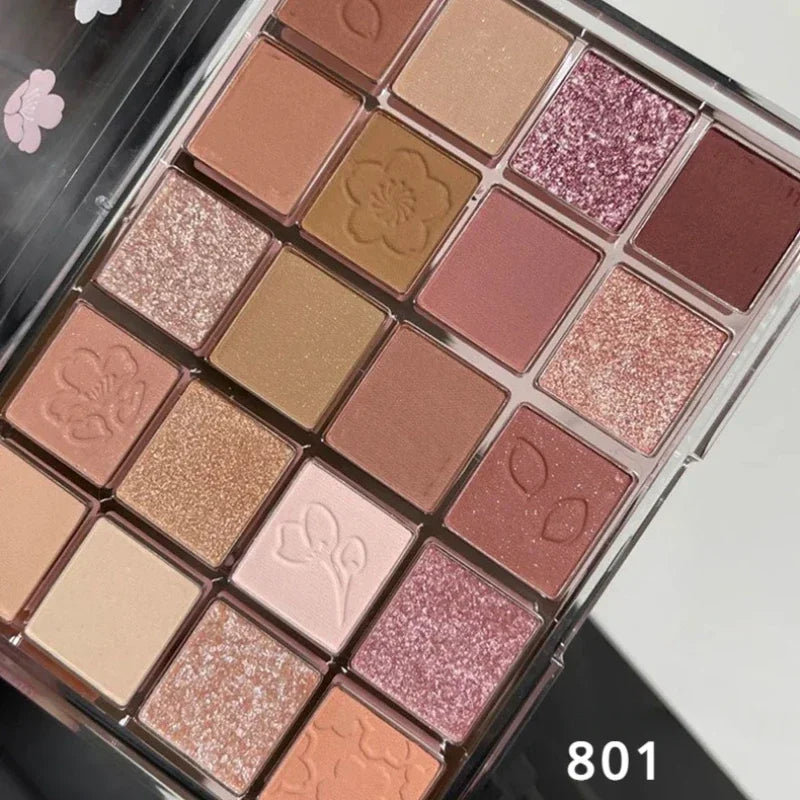 Palette de 20 fards à paupières mats, maquillage coréen, longue tenue, cosmétiques pour femmes