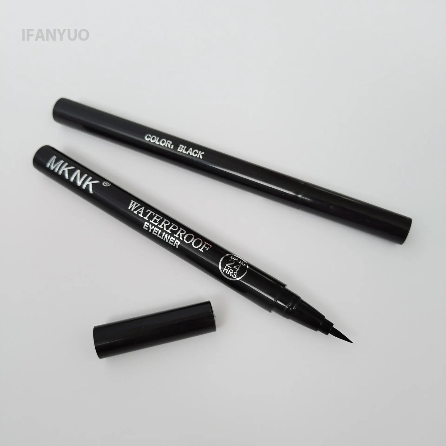 Eyeliner Liquide Noir Ultra Fin – Étanche, Longue Tenue, Mat Soyeux, Séchage Rapide, Anti-Écaillement, 1 ou 2 pcs, Maquillage des Yeux