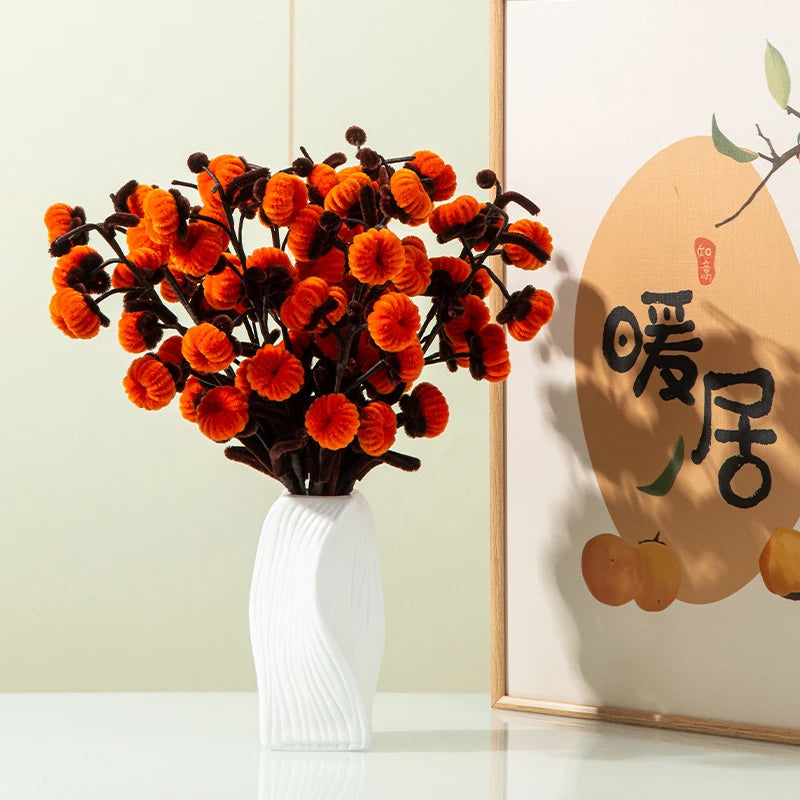 Modern White Decorative Vase – Minimalist Flower Vase for Home & Table Decor