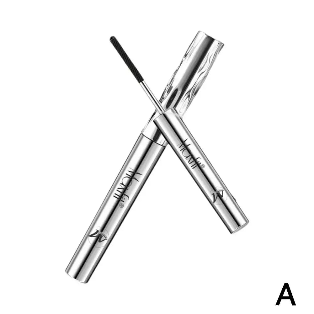 Mascara tube acier longue tenue waterproof base cils naturels recourbés 3D allongeant yeux