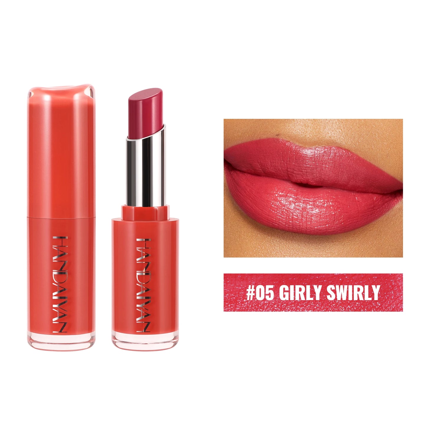 Rouge à Lèvres Velours Mat 8 Couleurs – Longue Tenue, Couleur Intense, Anti-Chute, Hydratant, Fini Naturel