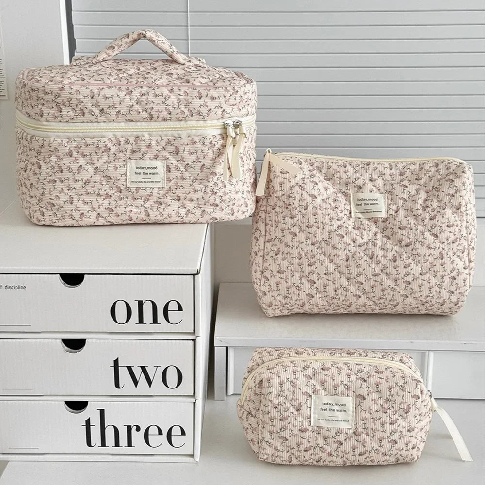 Floral Cosmetic Travel Bag