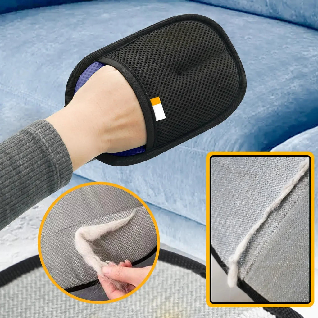 Double-Sided Pet Hair Removal Glove – Reusable Fur Cleaner for Furniture & Clothing
