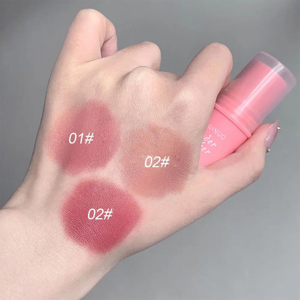 Blush Stick 3 Couleurs Waterproof — Pour Contouring, Joues Rouges, Texture Lisse, Longue Tenue, Illumine le Teint, Maquillage Blush