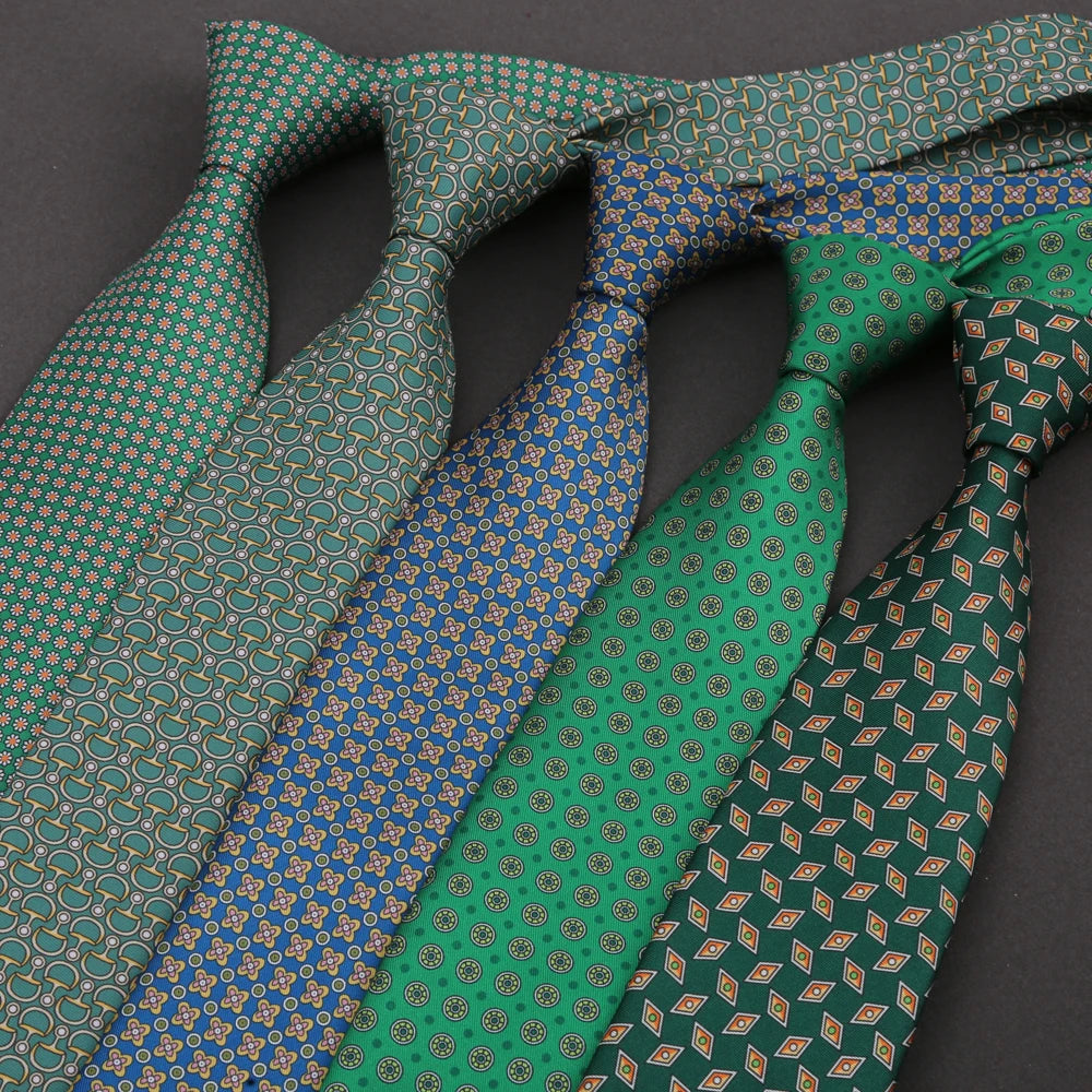 « Cravate Homme 8 cm – Imprimé Paisley & Floral »