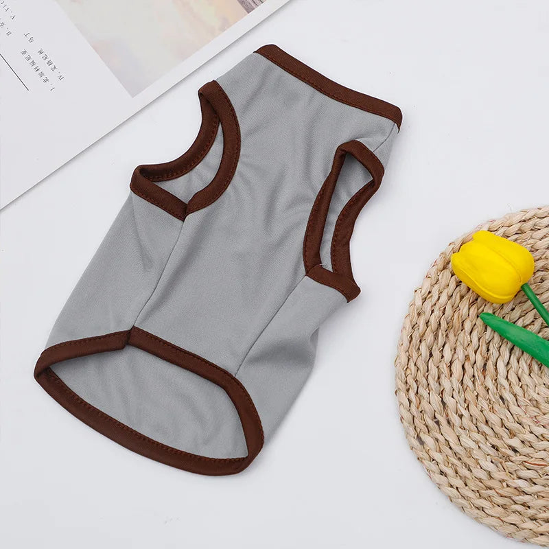 Breathable Summer Pet Vest – Lightweight Clothes for Dogs & Cats