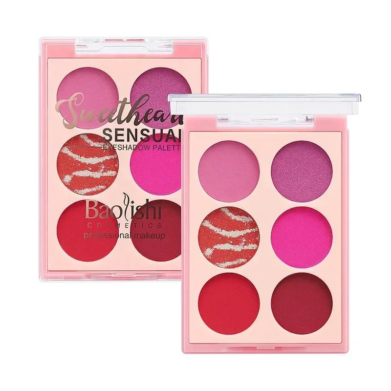 Palette fards à paupières 6/9 couleurs, nacré, mat et pailleté, longue tenue, scintillant, maquillage yeux