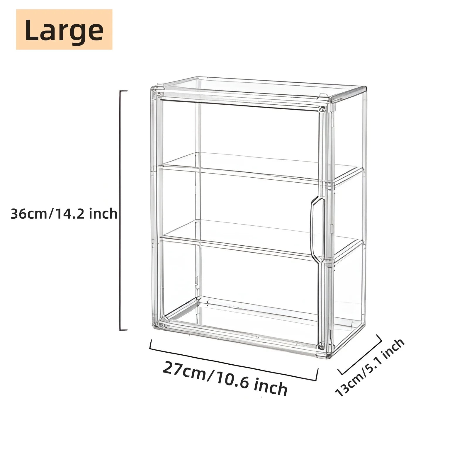 Clear Makeup Organizer Case