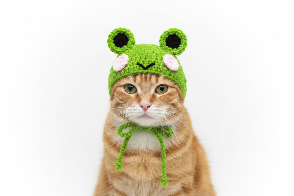 Cute Pet Beanie for Cats & Small Dogs – Winter Hat for Photos & Parties