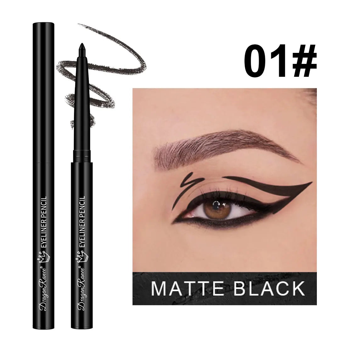 Eyeliner imperméable, résistant à la transpiration, non taché, facile à utiliser pour les débutants, vert, violet, noir, longue durée, non amovible