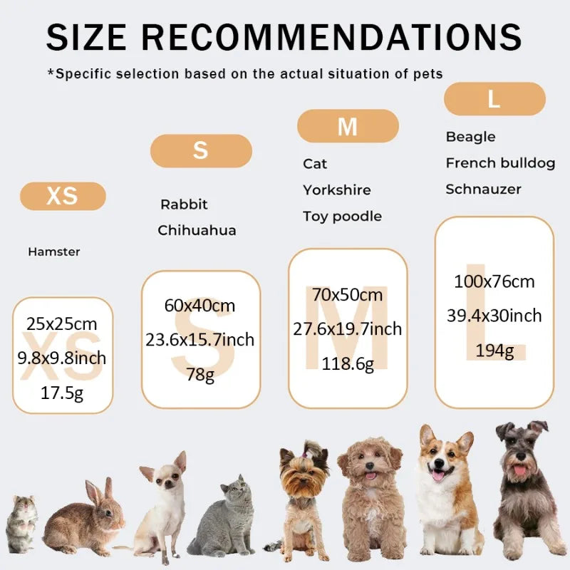 Soft Fluffy Pet Blanket – Warm Flannel Paw Print Blanket for Dogs & Cats