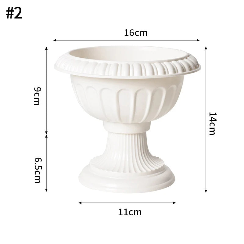 Modern White Decorative Vase – Minimalist Flower Vase for Home & Table Decor