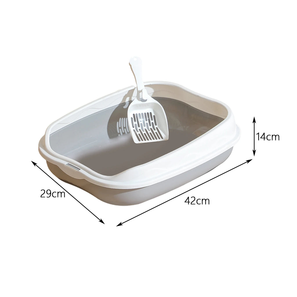 KittyComfort™ | Open-Top Litter Box for Cats