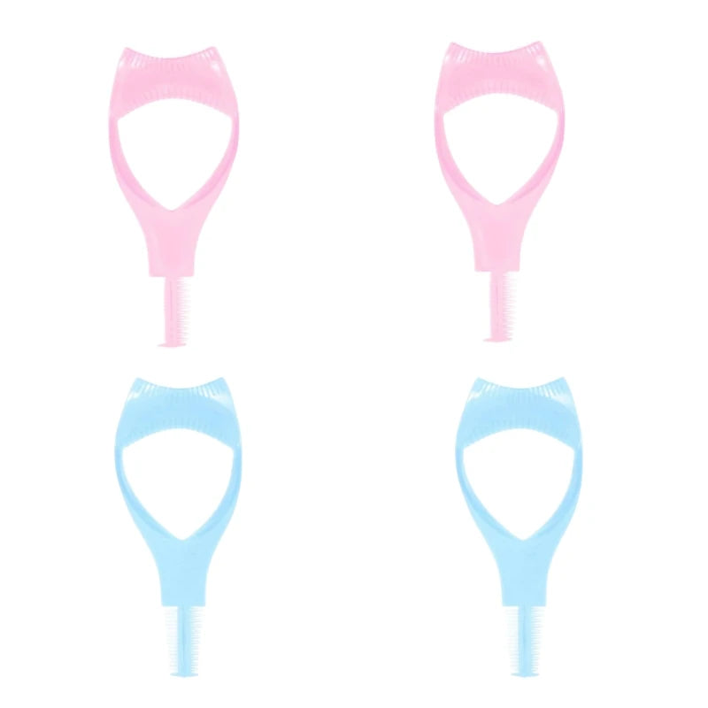 Outil cils 3 en 1 4/2/1 pièces bouclier mascara recourbe-cils applicateur peigne guide maquillage