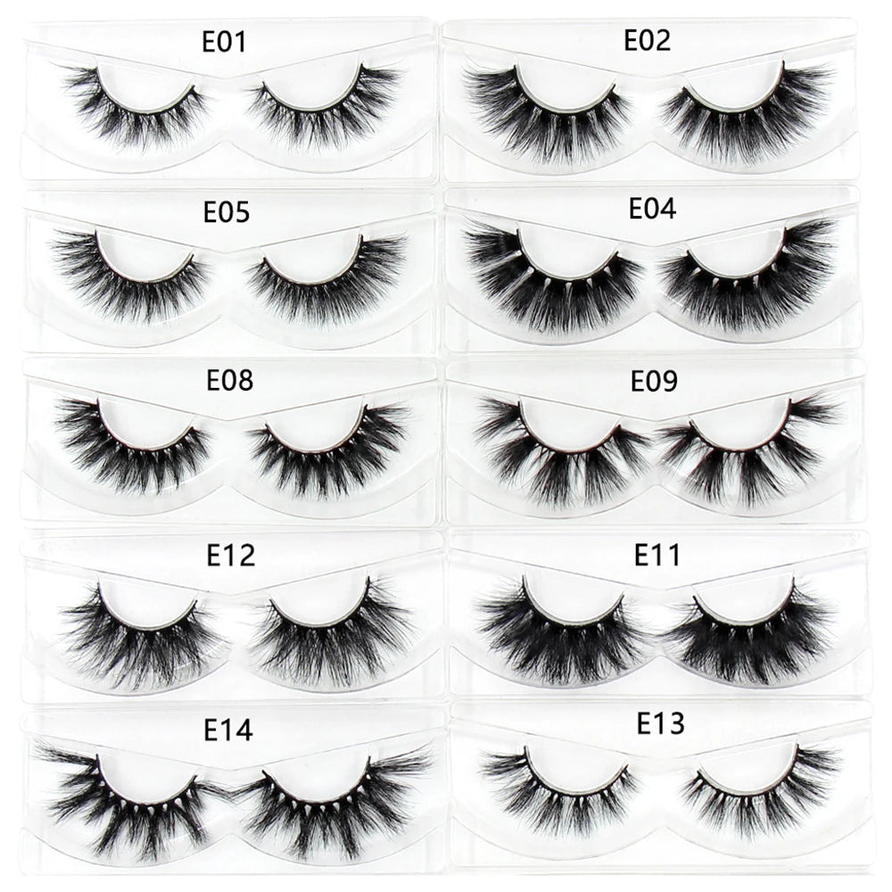 Cils en vison – Vente en gros pour les professionnels, faux cils volumineux, doux et légers – Extensions de cils naturels