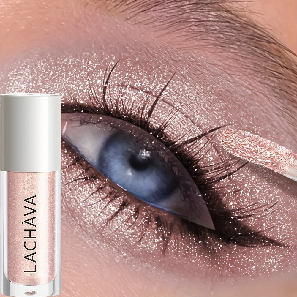 Fard à paupières liquide pailleté fin, longue tenue, waterproof et résistant à la transpiration, effet scintillant