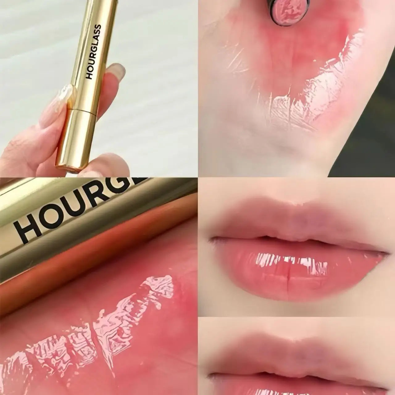 « Rouge à lèvres Hourglass 6 couleurs – Brillant, volumisant et nourrissant »