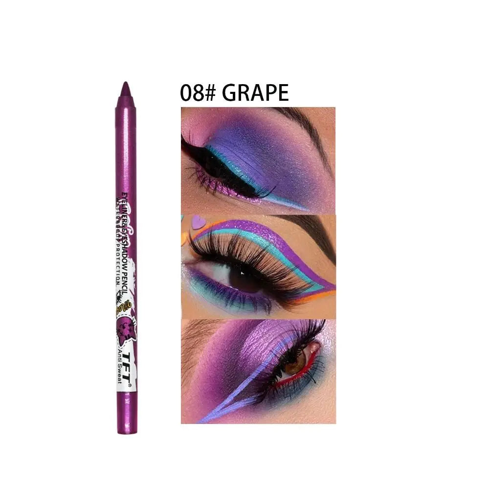 Crayon eyeliner longue tenue Fashion Not Blooming, waterproof, couleur, gel, ombre à paupières