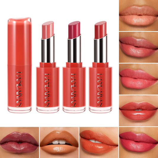 Rouge à Lèvres Velours Mat 8 Couleurs – Longue Tenue, Couleur Intense, Anti-Chute, Hydratant, Fini Naturel