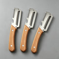 Wooden Multifunction Vegetable Peeler – Ergonomic Fruit & Vegetable Peeling and Slicing Tool