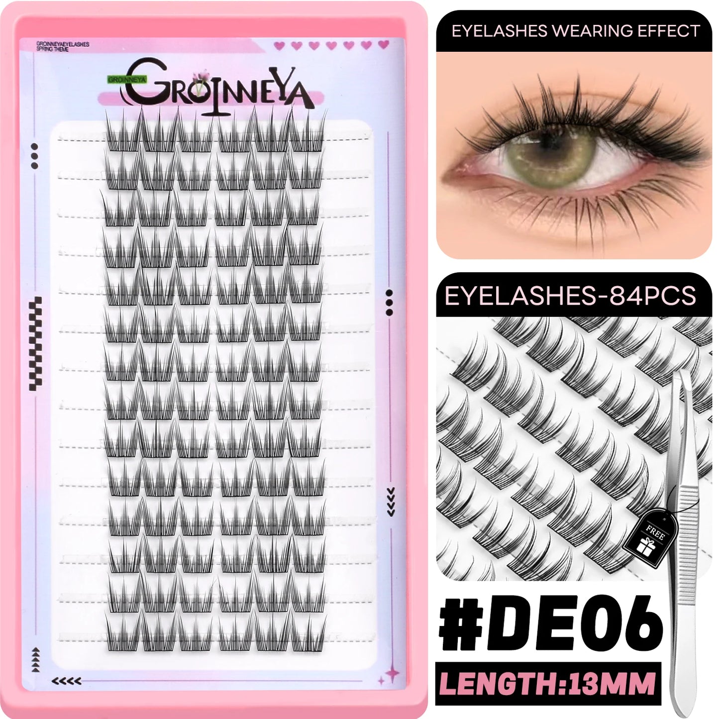 Grappes de cils DIY – Cils manga, multi-styles, effet naturel – Faux cils pour extensions et maquillage professionnel