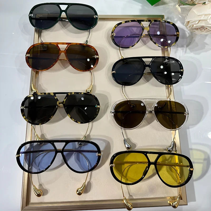 « Lunettes de soleil Femme – Aviateur INS, Tortoise & Or »