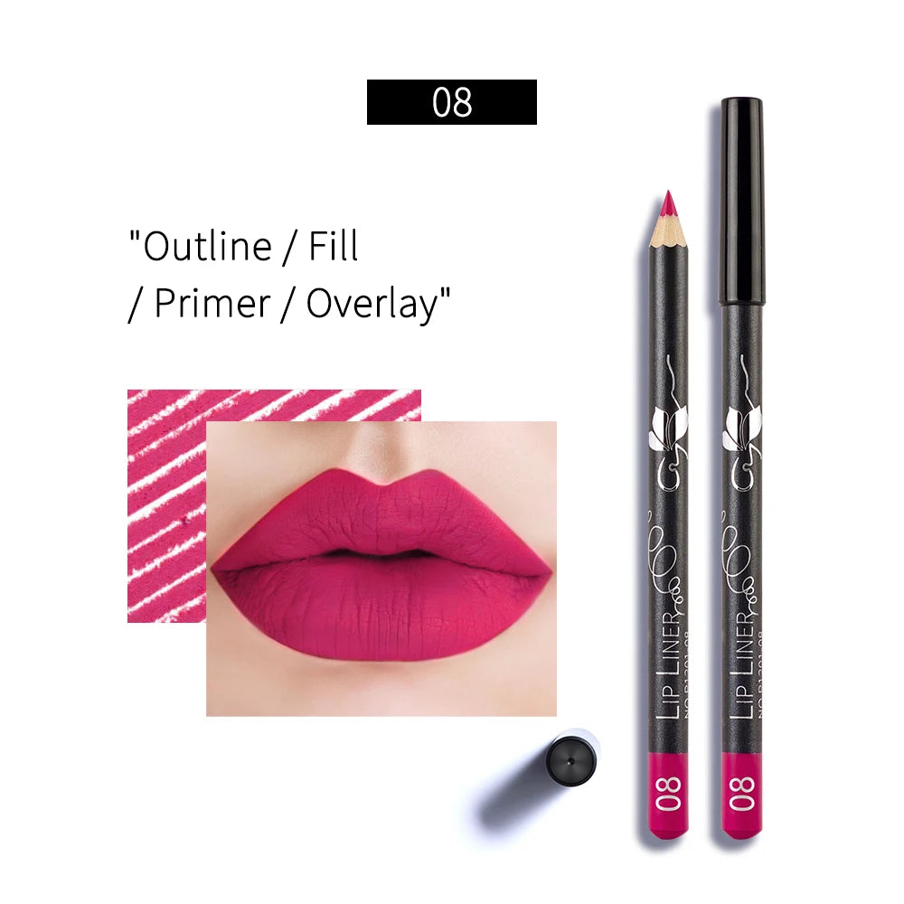 Crayon à Lèvres Mat Professionnel – Waterproof, Longue Tenue, Lisse, Teinte Naturelle Nude, 1 Pièce, Outil Cosmétique