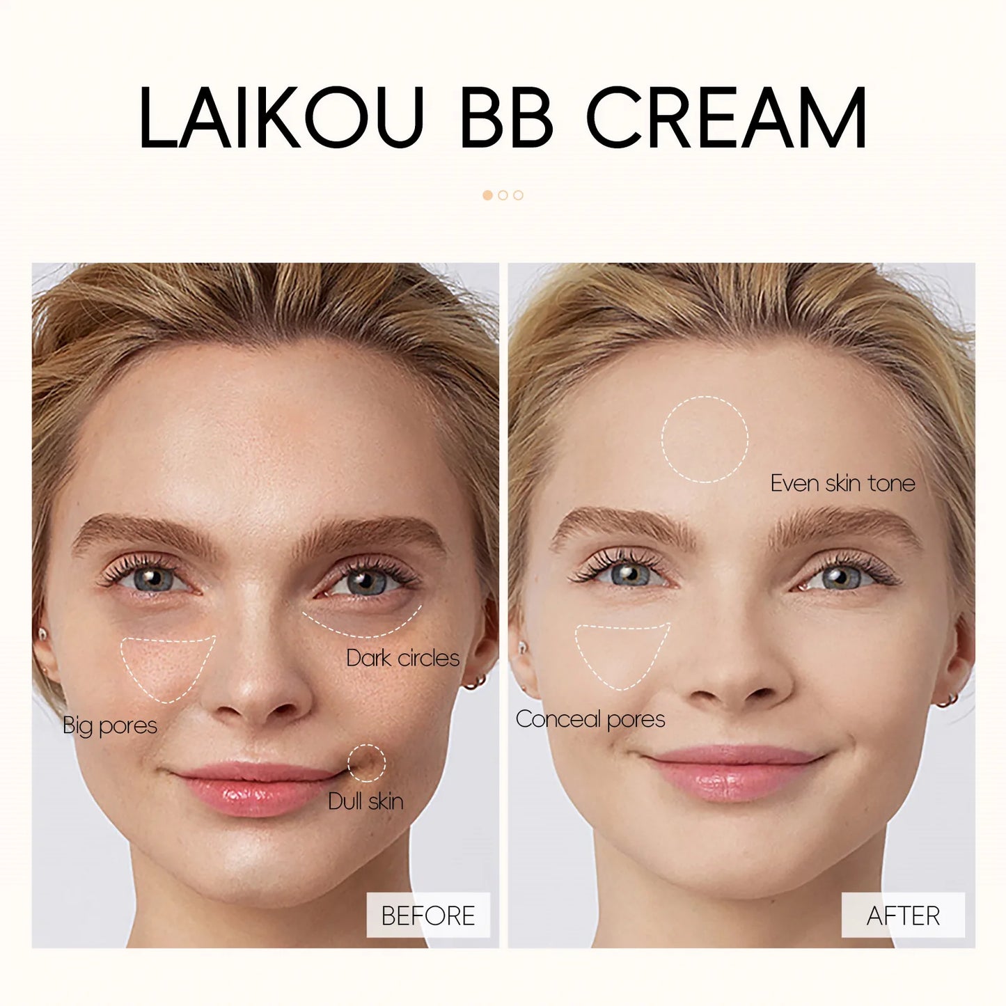 BB Cream Correctrice 6 Couleurs au Choix – 30 ml, Anti-Cernes Naturelle et Base de Maquillage