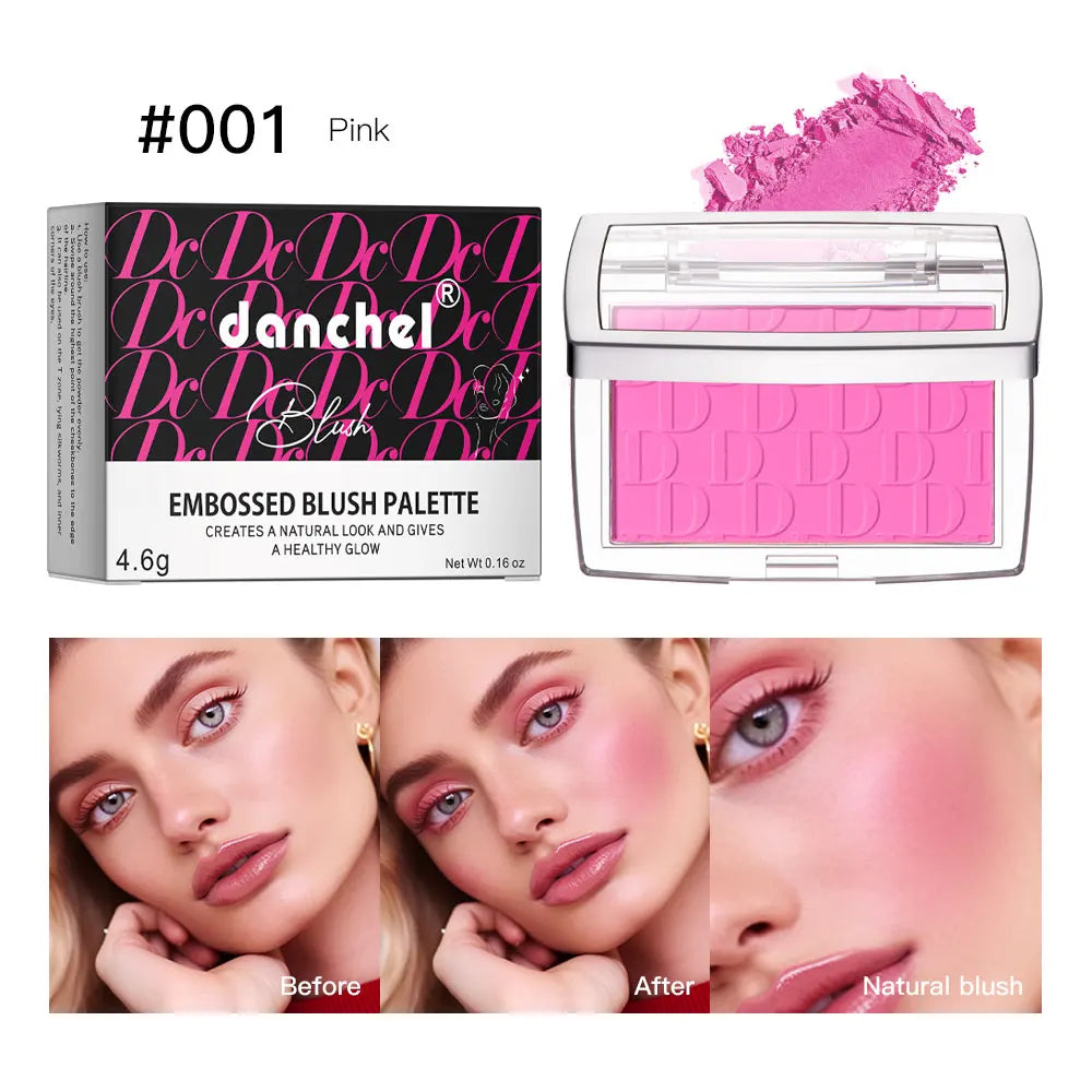 Blush pour le visage mat – Teinte naturelle pour les joues, illumine le visage, rose/rouge – Contouring, poudre douce, maquillage féminin