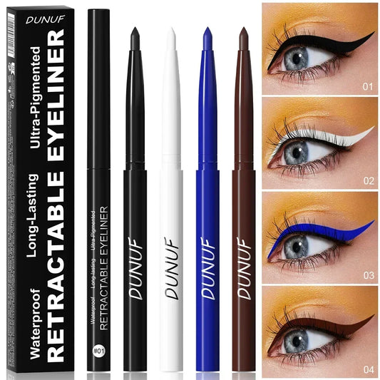 DUNUF crayon Eyeliner lisse imperméable Eyeliner Gel longue durée bleu noir marron doux facile à porter stylo Eyeliner nouveau