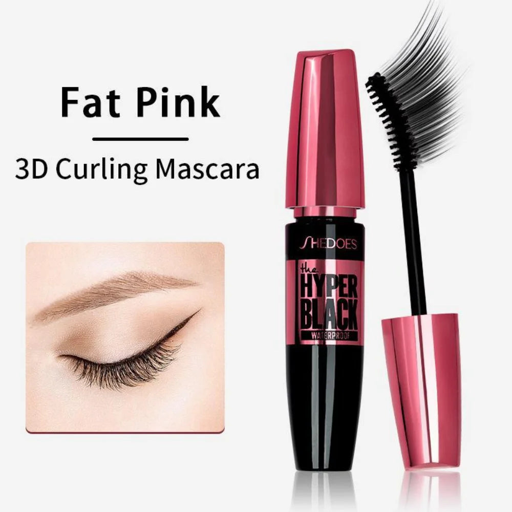 Mascara 4D waterproof épais longue tenue recourbant volume anti-bavure grands yeux