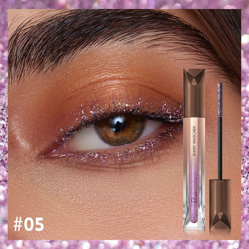 Mascara métallique brillant haute qualité perlé paillettes et extensions de cils