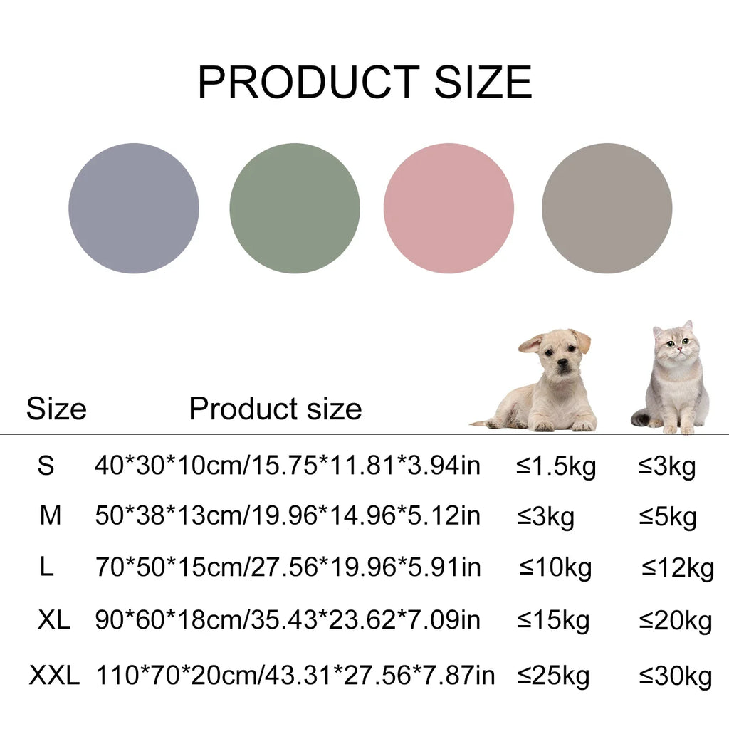 Large Pet Sofa Bed – Warm Sleeping Cushion for Dogs & CatsLarge Pet Sofa Bed – Warm Sleeping Cushion for Dogs & Cats