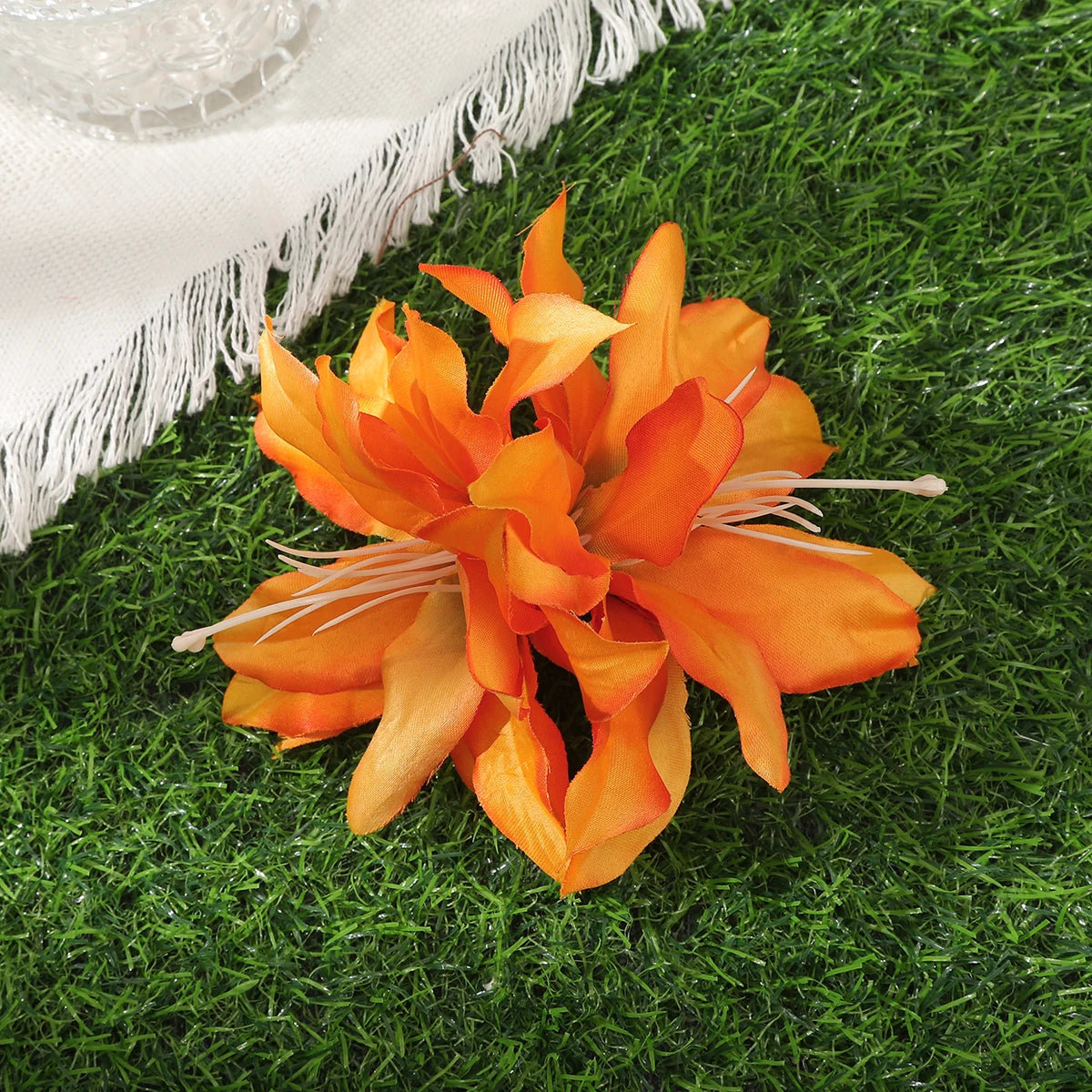 « Barrettes Femme – Fleurs Orchidée, Style Bohème »