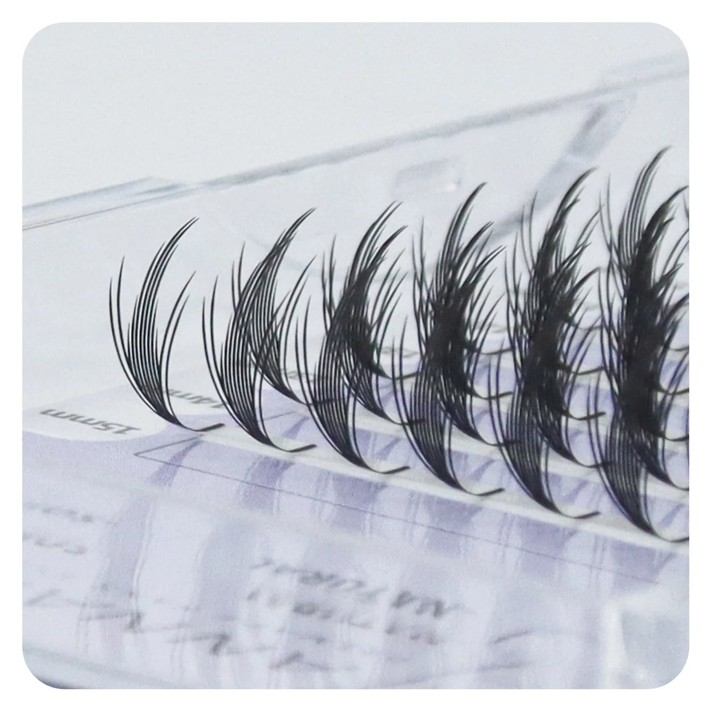 Extensions de cils – Éventails prémontés, cils naturels en cachemire, style manga – Faux cils doux et naturels
