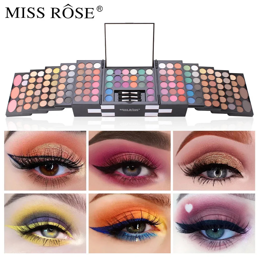 Maquillage pour femmes Kit complet tout en un maquillage coffrets cadeaux ombre à paupières poudre sourcil rouge à lèvres correcteur Blush brosse Palette