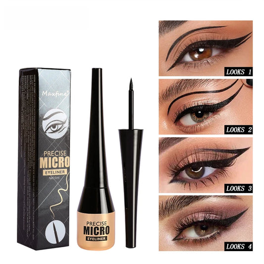 Stylo Eyeliner Waterproof à vaccage Rapide en Continu, Sans Taches, Liquide Ultra Fin, Lisse, Touche, Cosmétiques, 256