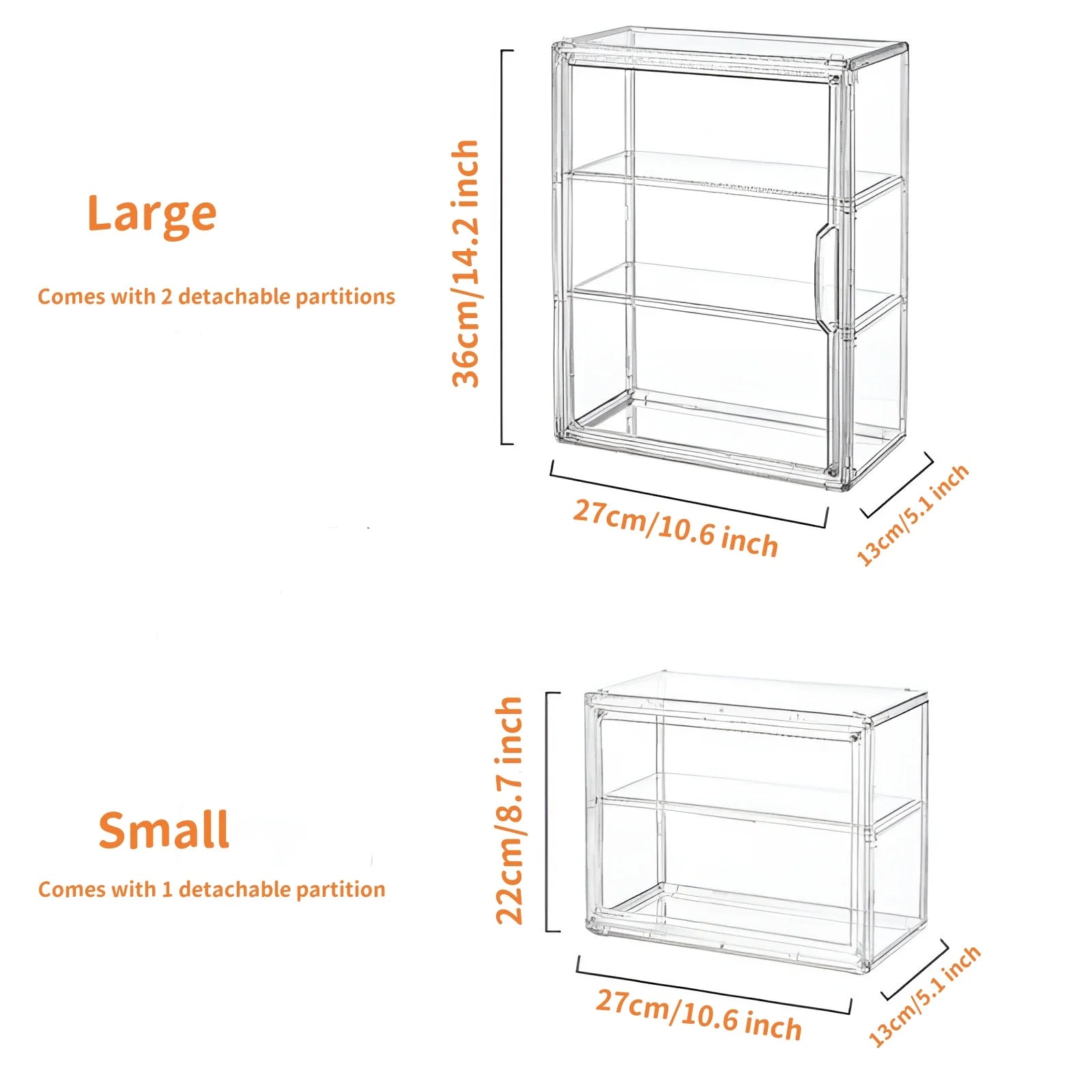 Clear Makeup Organizer Case