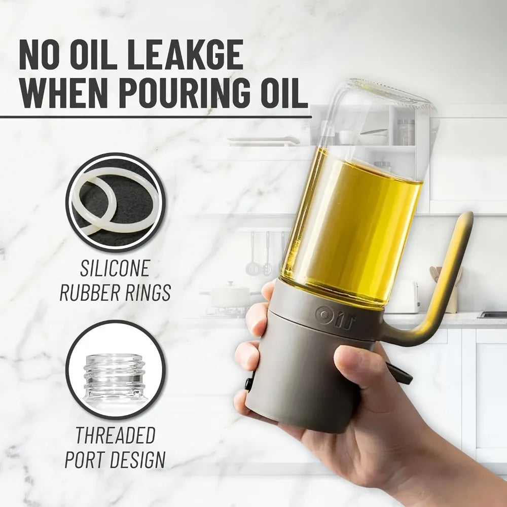 250ml Olive Oil Sprayer – BPA-Free High Borosilicate Glass Oil Mister for Air Fryer, BBQ & Cooking