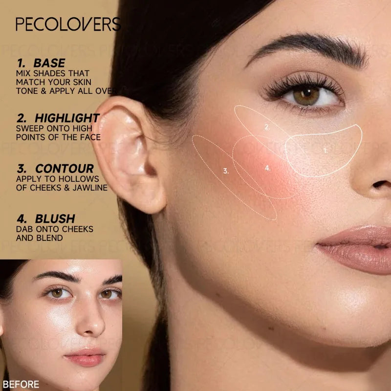 Stick Maquillage Multifonction — Blush pour le Visage, Choix de Couleurs Multiples, Waterproof et Résistant à la Transpiration, Cosmétiques pour le Visage