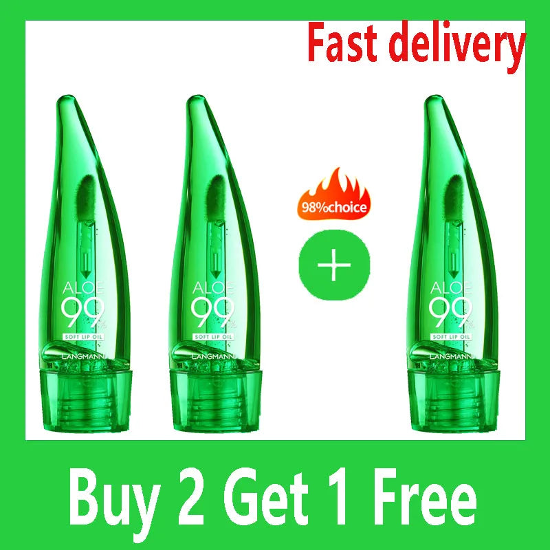 Rouge à Lèvres Naturel à l’Aloe – Teinte Longue Tenue, Waterproof, Hydratant, Soin, Gloss Changeant de Couleur, Baume à Lèvres Huileux