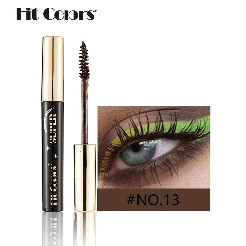 Mascara fibres de soie 5D – Mascara coloré waterproof, 14 teintes, effet 3D, allonge et épaissit les cils, extension de cils, cosmétique pour les yeux